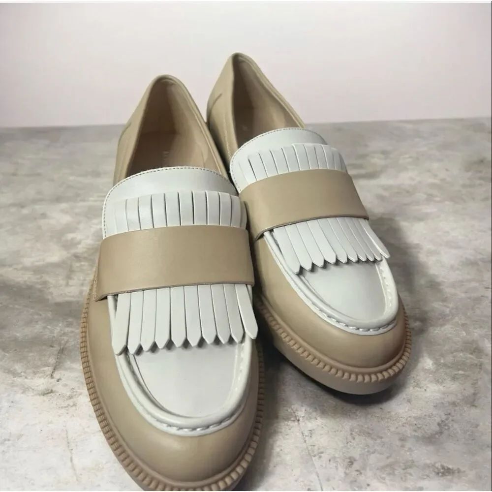 Marc Fisher Calixy Loafer Ivory 2-Tone Nib Size 8M